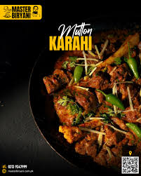 Master Biryani branded mutton karahi photograph