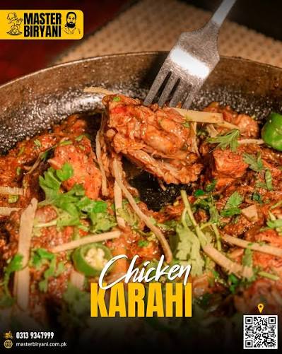 Master Biryani branded chicken karahi photograph
